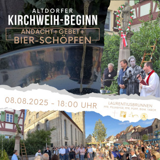 Plakat Kirchweih-Beginn 2025