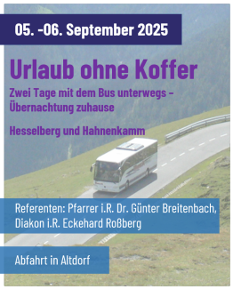 Urlaub ohne Koffer 2025